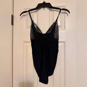 Commando Black Lace Top